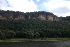 0076 8-8 cliff and  river bank