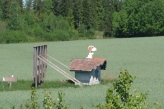 9288 14-6 snoopy on a kennel