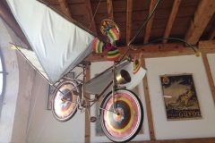 7813 12-4 Flying Cycle statue
