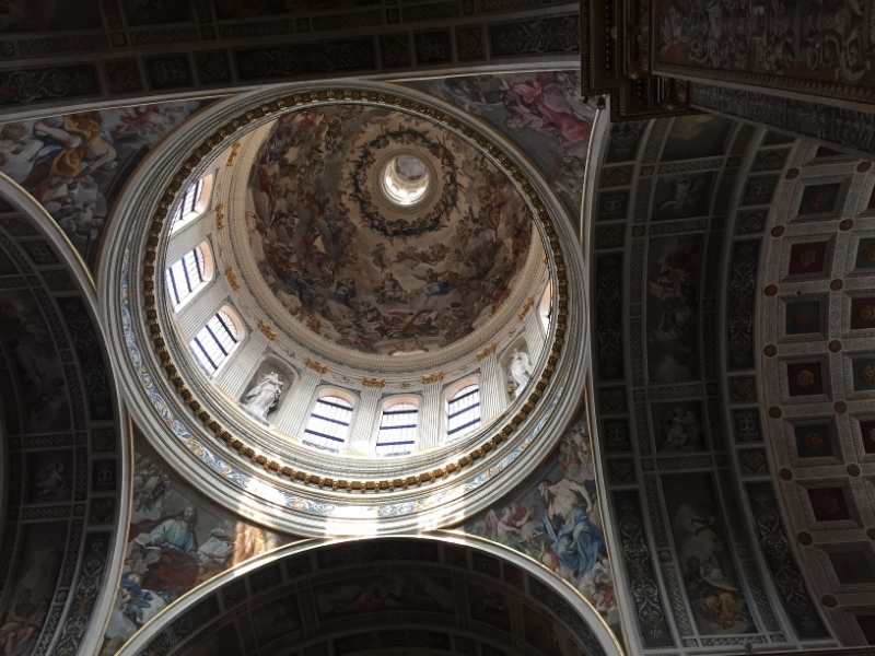 0151 6-10  painted dome of Basilica