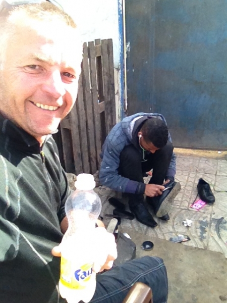 7424 14-3 brian watching cleaning shoes
