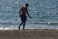 1607 7-10 paddling Vernon's pic going for a swim