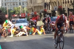 1242 Ladies cycle race crash