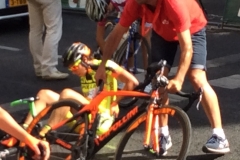 1244 Ladies cycle race crash