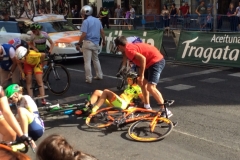 1245 Ladies cycle race crash