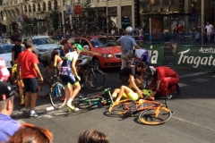 1248 Ladies cycle race crash