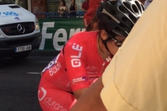 1252 Ladies cycle race crash