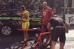 1258 Ladies cycle race crash