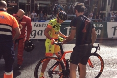 1259 Ladies cycle race crash