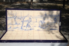 1230 tiled bench