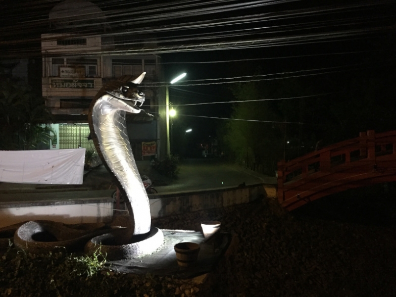 6908 15-3-19 Snake statue