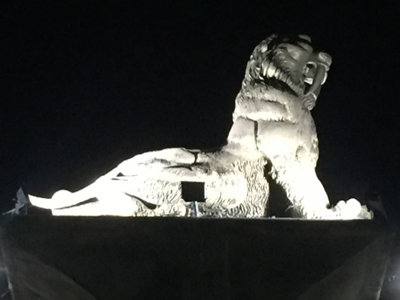 6968 16-3-19 Lion statue