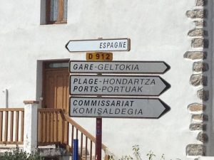 Spanish signpost